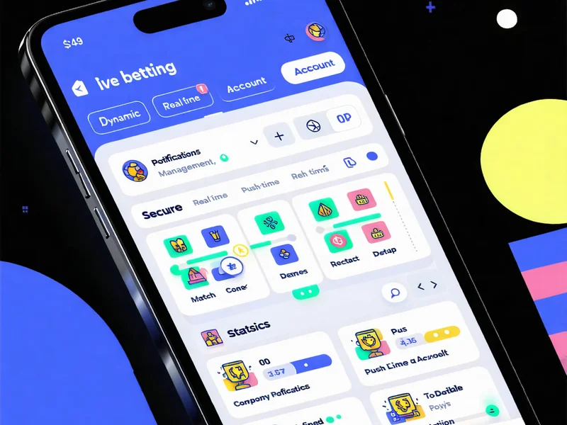 Biểu tượng các tính năng chính của ứng dụng di động 1xbet như cá cược trực tiếp, quản lý tài khoản, thông báo đẩy.