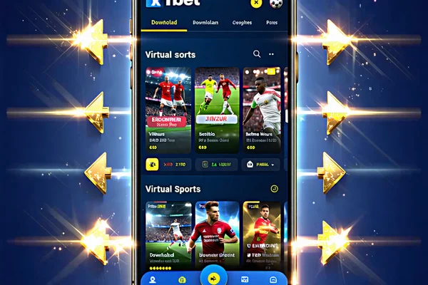 Hình ảnh quảng cáo tải ứng dụng 1xBet trên điện thoại di động