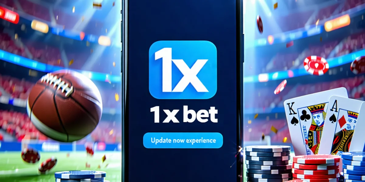 Hình ảnh khuyến khích người dùng cập nhật ứng dụng 1xBet ngay