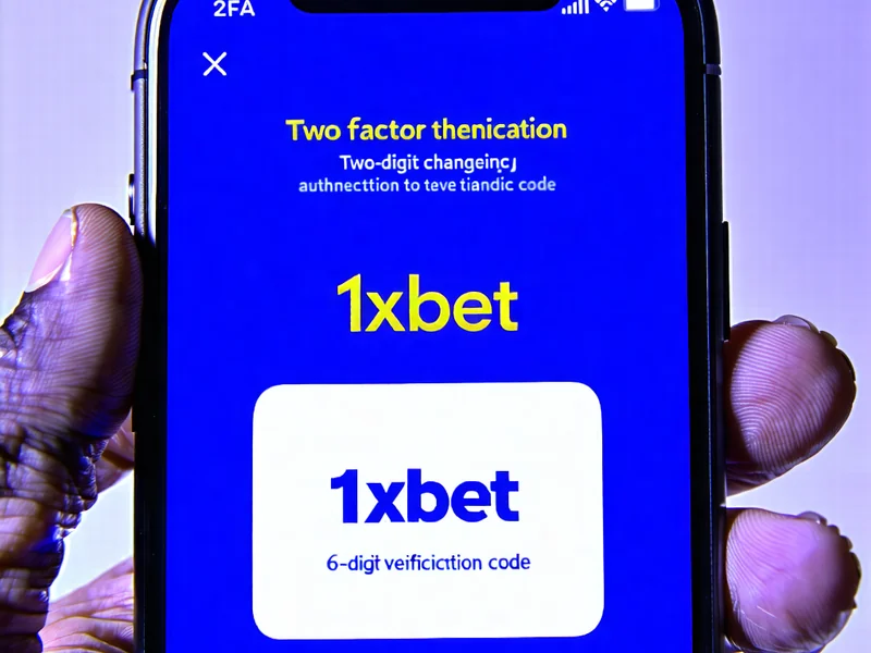Màn hình ứng dụng xác thực hiển thị mã 2FA cho 1xBet