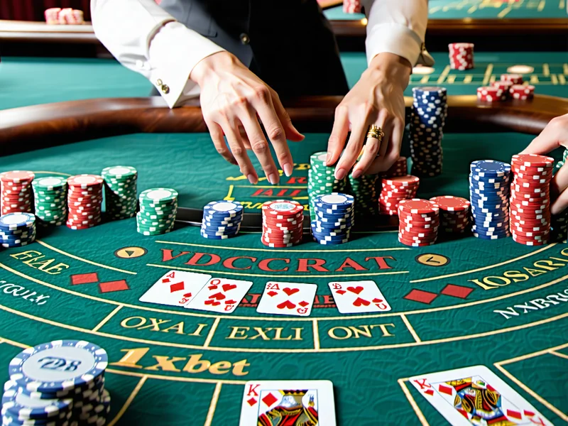 Bàn chơi casino trực tuyến với người chia bài thật, bao gồm Baccarat, Roulette, Blackjack