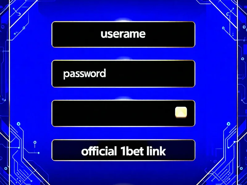Hình ảnh minh họa giao diện đăng nhập 1xBet an toàn, với các trường nhập tên người dùng và mật khẩu, cùng với biểu tượng khóa bảo mật