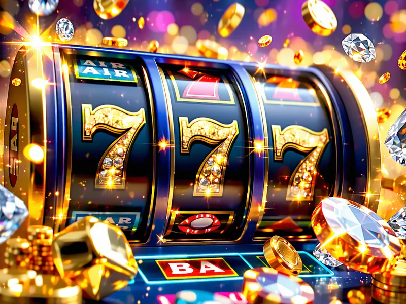 Hình ảnh màn hình slot game với các biểu tượng quay số và hiệu ứng ánh sáng lấp lánh, tượng trưng cho niềm vui và cơ hội thắng lớn tại 1xBet.