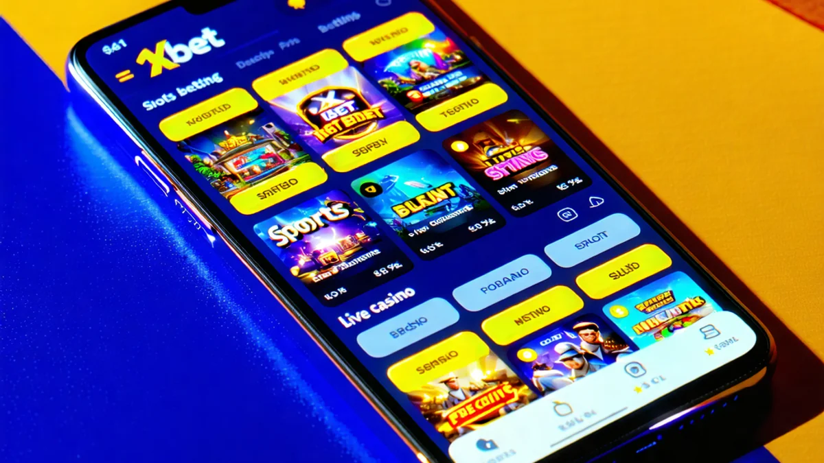 Hình ảnh ứng dụng 1xBet trên điện thoại, quảng bá 1xBet app và 1xBet apk