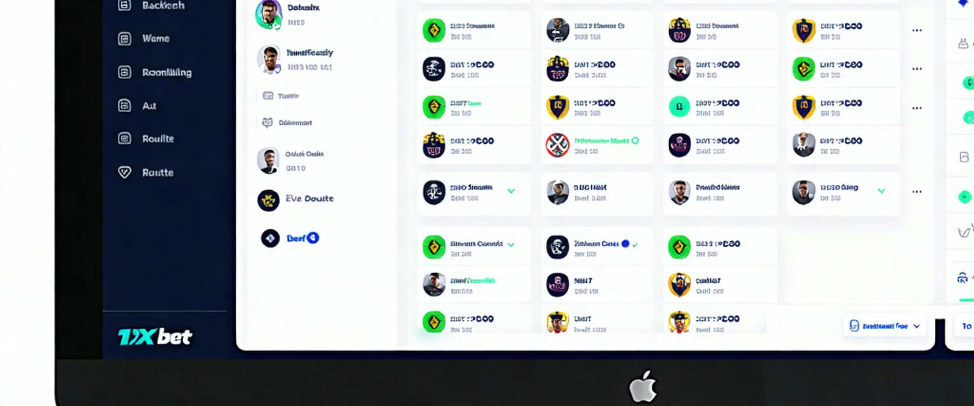 Giao diện ứng dụng 1xBet trên máy tính, cá cược thể thao và casino trực tuyến
