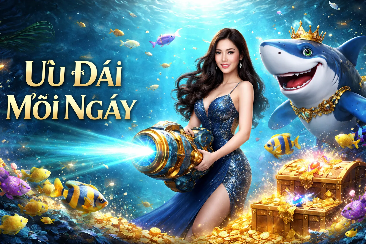Thế giới Game Bắn Cá 1xBet đầy màu sắc