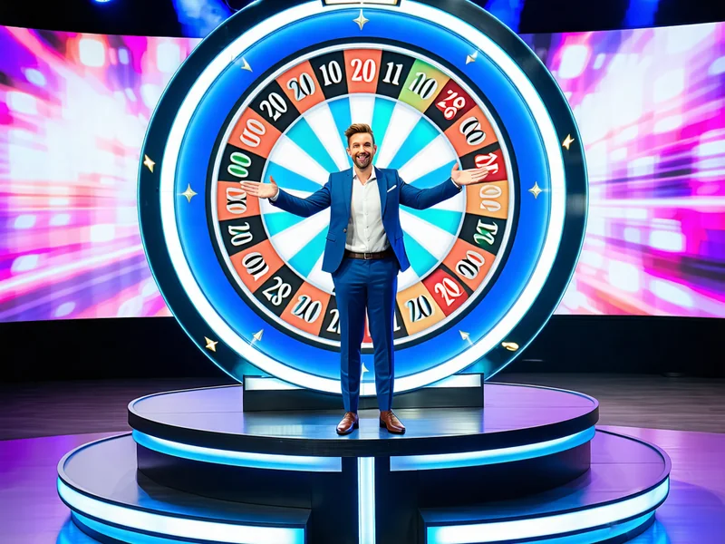 Hình ảnh một Game Show trực tiếp phổ biến như Dream Catcher hoặc Monopoly Live tại 1xBet.