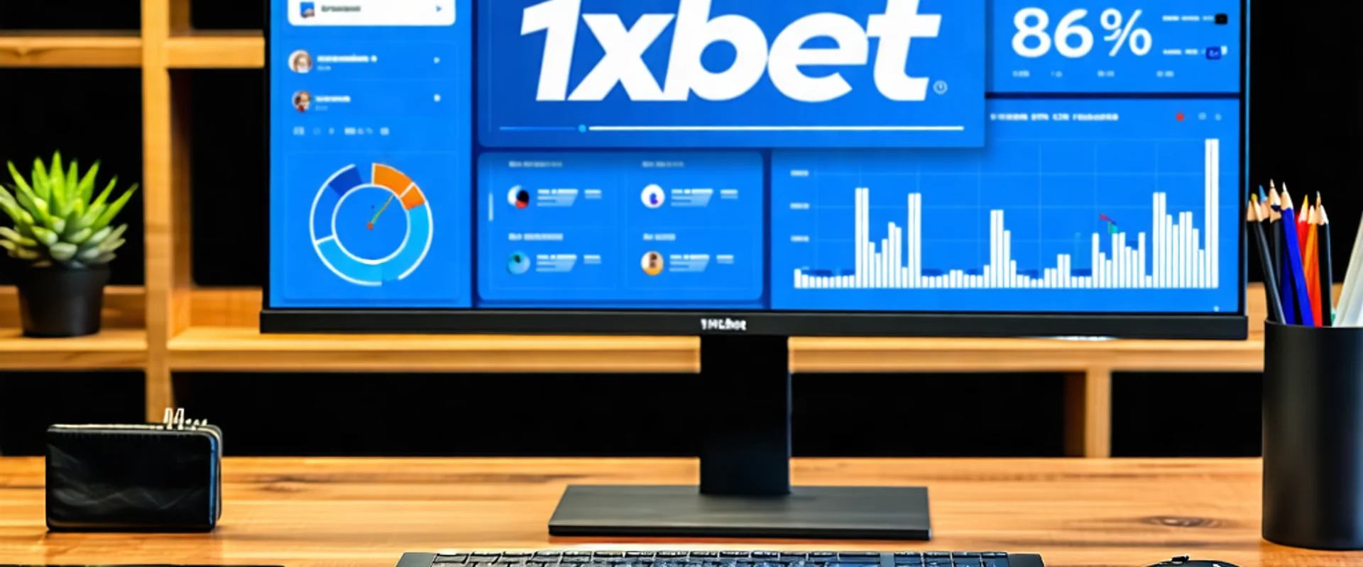 Hình ảnh đại diện chương trình đối tác 1xBet, thể hiện sự hợp tác và thành công.