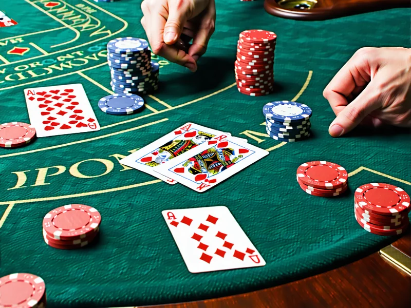 Hình ảnh bàn chơi Stud Poker với các lá bài ngửa và úp, thể hiện phong cách chơi truyền thống và cần khả năng ghi nhớ