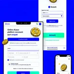 Hình ảnh mô tả quy trình đăng ký tài khoản 1xBet