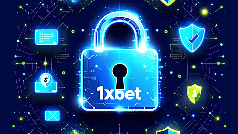 Các biểu tượng bảo mật và an toàn, mã hóa dữ liệu trên 1xBet