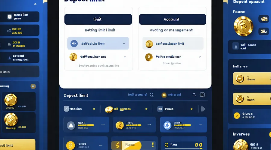Hình ảnh minh họa bảng điều khiển với các công cụ tự giới hạn cho người chơi 1xBet.