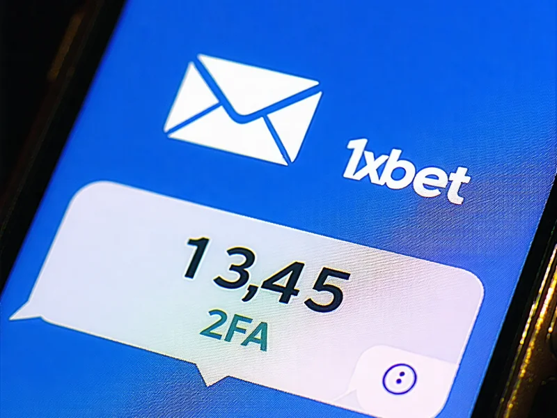 Điện thoại nhận mã xác minh SMS từ 1xBet