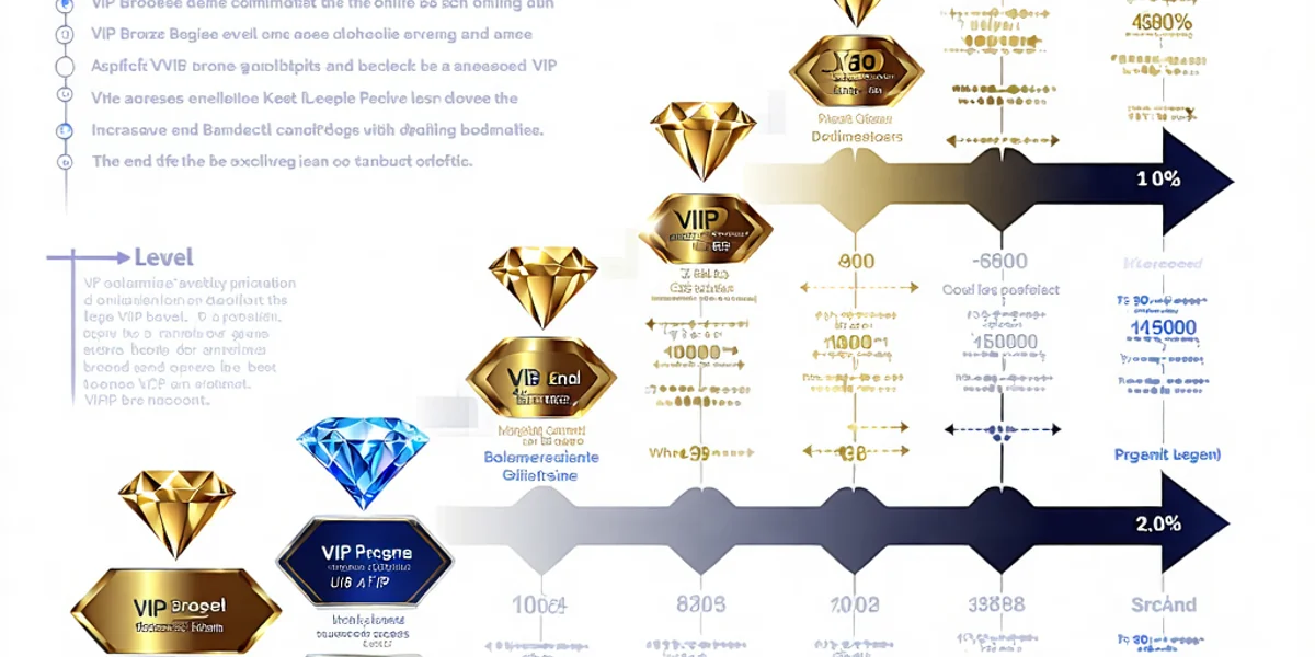 Biểu đồ hoặc hình ảnh minh họa các cấp độ VIP của 1xBet từ Đồng đến Kim Cương, hiển thị tiến trình và sự gia tăng lợi ích